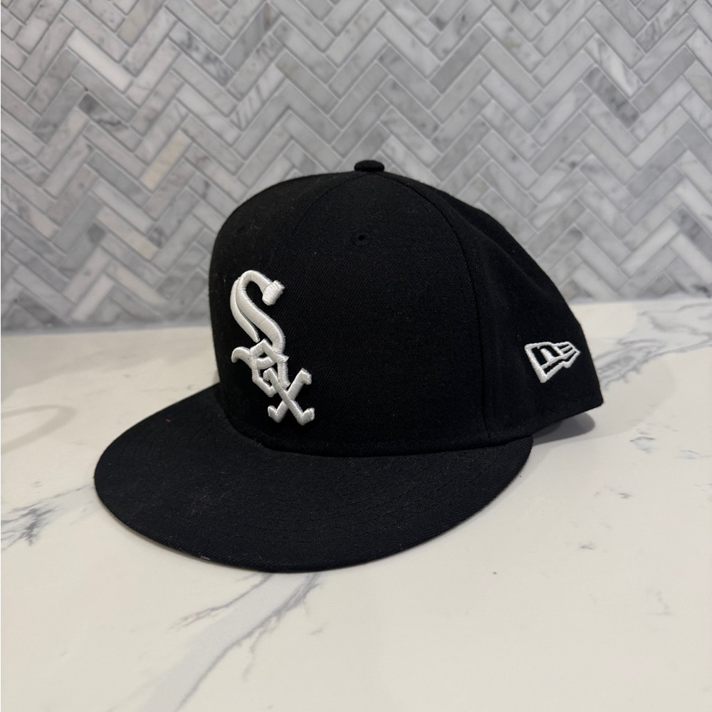 Fitted Sox Black Hat